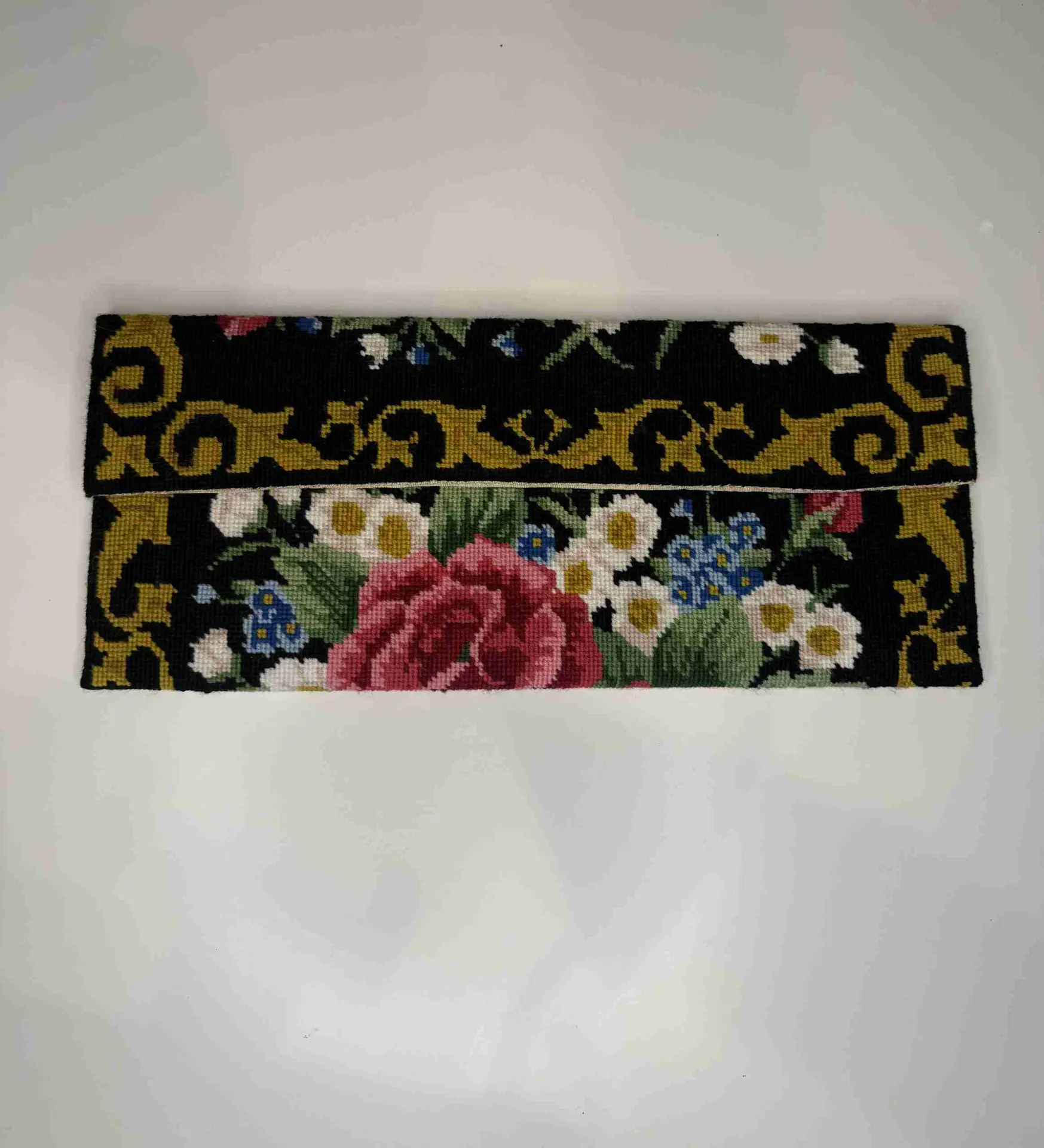 “Glorafilia” Needlepoint Clutch Bag - Image 2
