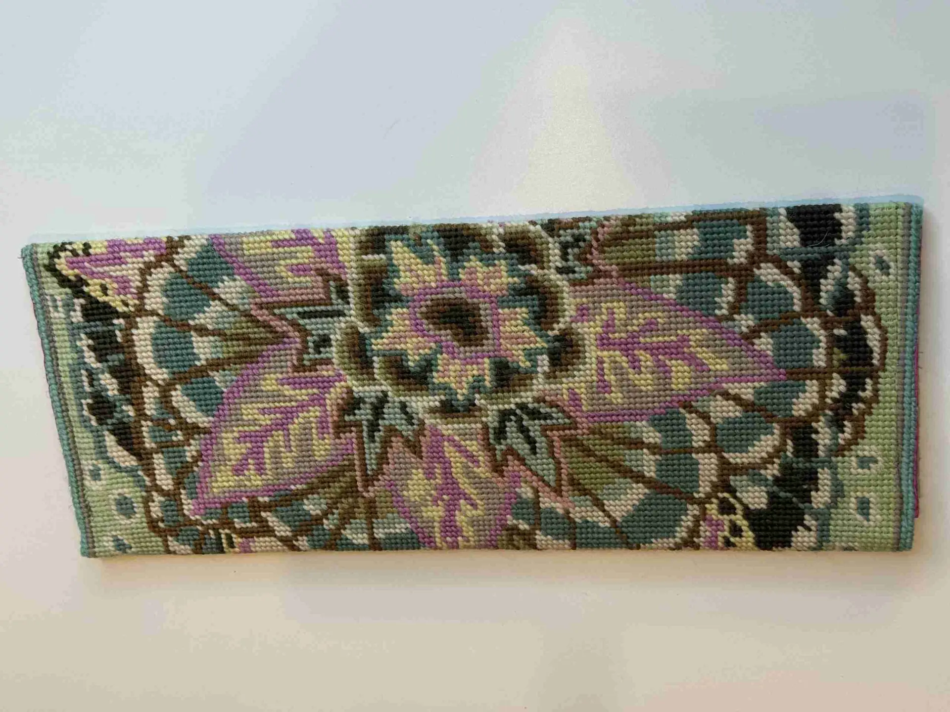 “Vintage Find” Needlepoint Clutch Bag - Image 3